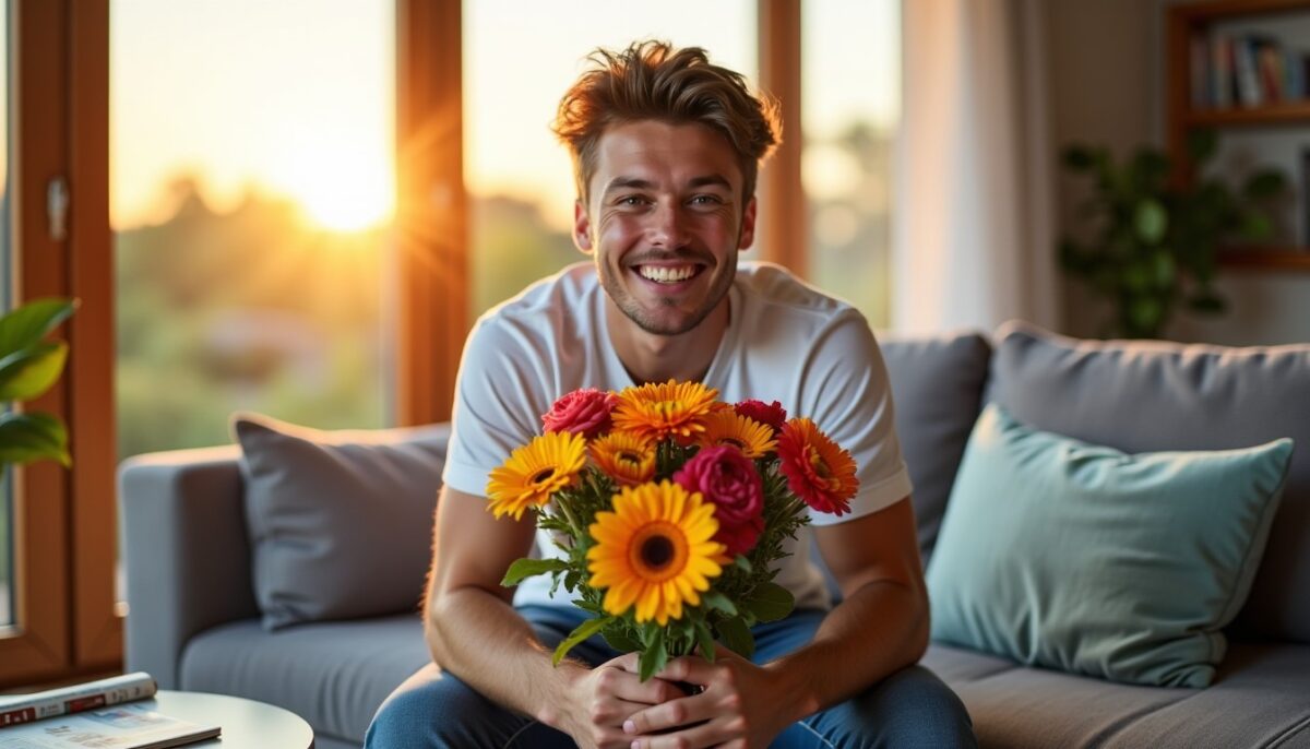 Offrir des fleurs à son copain : un cadeau surprenant qui crée l&rsquo;effet wahou